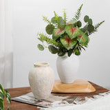 2PCS Ceramic Flowers Vase for Home Decor - Beige