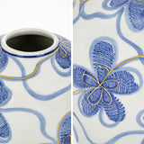 Detail of Blue and White Ceramic Vase