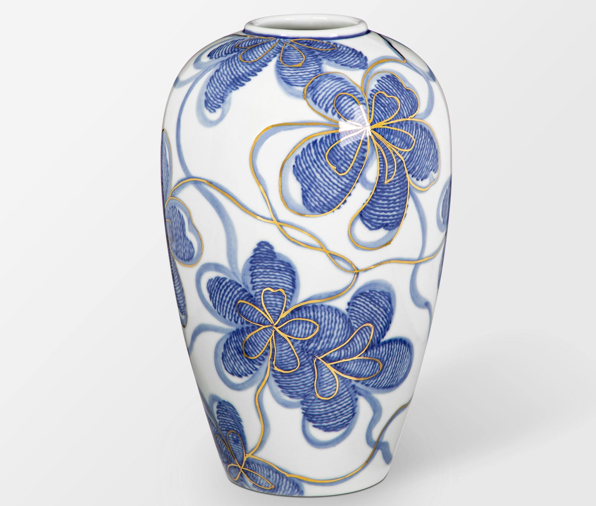 Blue and White Ceramic Vase