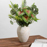 2PCS Ceramic Flowers Vase for Home Decor - Beige