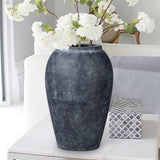 10.6" Handcrafted Tall Terracotta Flower Vase