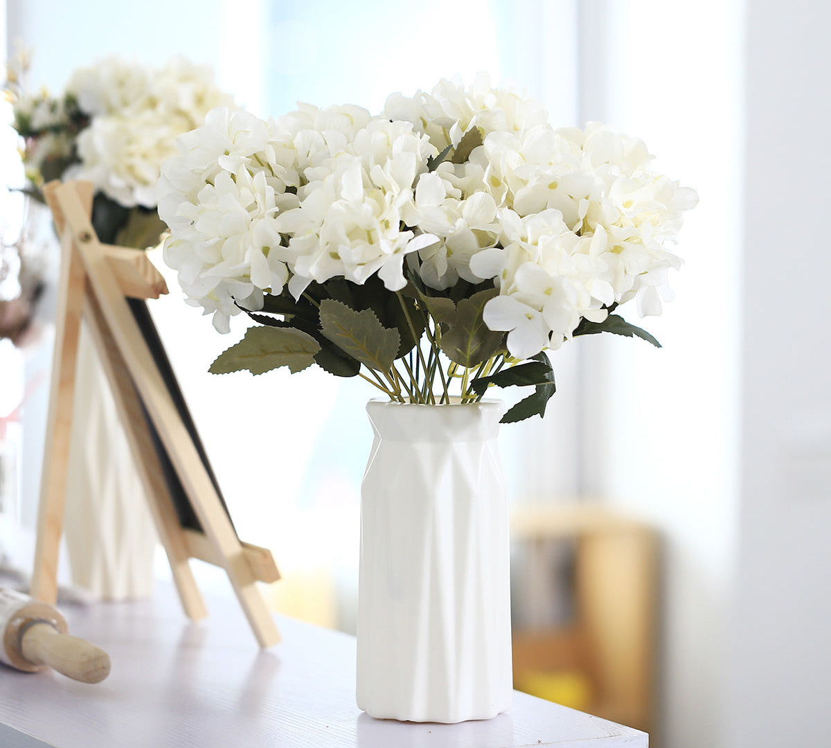 The design story of the white hydrangea.