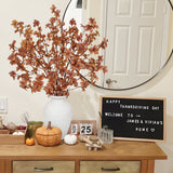 33.5" Artificial Fall Red Leaves Stems Branches