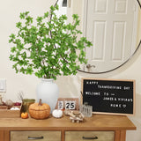 33.5" Artificial Fall Green Leaves Stems Branches