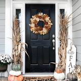 24“ Fall Artificial Silk Dahlia Flower Brown Wreaths