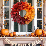 23 lnch Artificial Fall Wreath with Bay & Eucalyptus Leaves for Front Door