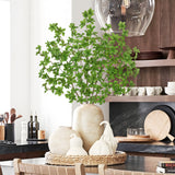 33.5" Artificial Fall Green Leaves Stems Branches