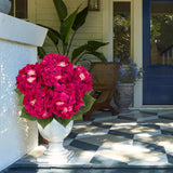Rose Red Hydrangea Artificial Flowers Large Artificial Hydrangeas Silk Flowers for Home
