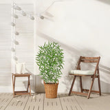 Artificial Silk Bamboo Tree Fake Floor Plants Potted - 3ft
