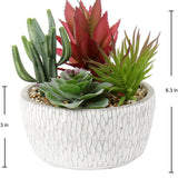 Small Fake Plants Assorted Faux Succulents in Pots
