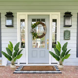 2pcs Large Artificial Bird of Paradise Plant in Pot 30" Fake Palm Tropical Ferns Potted Plants