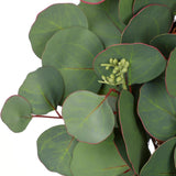 20'' Faux Eucalyptus Wreaths for Front Door, Year-Round Real Touch Silver Eucalyptus Artificial Wreath for Home Farmhouse Mantle Window Wall Decor