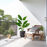Large Bird of Paradise Artificial Plant in Pot 4FT Tall Plant Faux Tropical Palm Tree Faux Plantain Banana Leaf