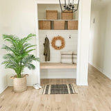 Artificial Areca Palm Plant 4.5 Feet Fake Palm Tree with 15 Trunks Real Touch Leaves
