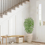 Artificial Silk Bamboo Tree Fake Floor Plants Potted - 3ft