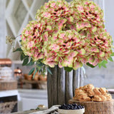 26" Artificial Yellow Hydrangea Flowers -  6PCS