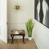 28" Artificial Snake Plant Potted Faux Sansevieria Trifasciata Plants