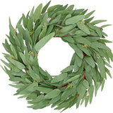 20'' Artificial Greenery Seeded Eucalyptus Wreath for Front Door