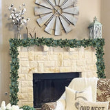 Artificial Silk Hanging Leaves Eucalyptus Greenery Garland - 6ft