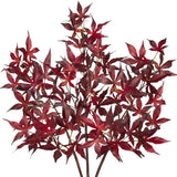 30'' Artificial Maple Leaves Branches Fall Leaves Stems Plants - 3pcs