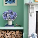 26" Artificial Blue Hydrangea Flowers -  6PCS
