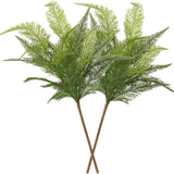 Boston Fern Plants Large Fake Greenery Shrubs 2 Pcs Faux Plant Bushes