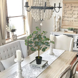 19.7'' Artificial Eucalyptus Plant Potted for Home Decor - 2pcs