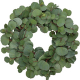 20'' Faux Eucalyptus Wreaths for Front Door, Year-Round Real Touch Silver Eucalyptus Artificial Wreath for Home Farmhouse Mantle Window Wall Decor