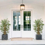 Artificial Bamboo Silk Tree Large Fake Floor Plants Potted - 4ft