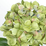Artificial Hydrangea Silk Flowers Potted for Home Decor -  Green