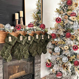 12Pcs Silver Red Gradient Christmas Ornaments - 3.14" Big Plastic Balls - Hanging Xmas Decorations
