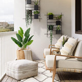 2pcs Large Artificial Bird of Paradise Plant in Pot 30" Fake Palm Tropical Ferns Potted Plants