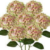 26" Artificial Yellow Hydrangea Flowers -  6PCS