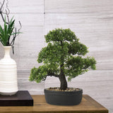 Artificial Bonsai Tree Juniper Potted Indoor Decor with Ceramic Pots