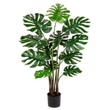 4.5FT Artificial Monstera Plant Fake Tropical Palm Plants Trees