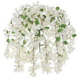 White Artificial Bougainvillea Flowers Long Stems Branches - 33.5"