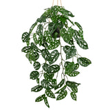 Artificial Hanging Monstera Albo Vines Plants Fake Potted Plants with Hook