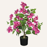 Purple Artificial Bougainvillea Flowers Trees Potted - 26.3”