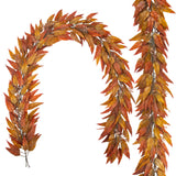 Artificial Eucalyptus Leaves Garland Fall Decor for Home - Yellow