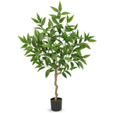 Artificial Eucalyptus Tree Fake Plant Potted for Home - 4ft