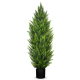 3ft Artificial Cedar Trees Fake Shrubs Cypress Trees for Outdoor Decor