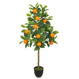 Artificial Orange Tree Fake Citrus Fruits Plant Potted for Home Decor -3ft