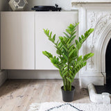 Artificial Zamioculcas Plants Tree Fake Silk Potted - 3ft