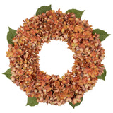 24“ Fall Artificial Brown Hydrangea Wreath for Front Door