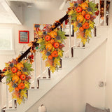 Artificial Teardrop Swag with Fake Pumpkins Fall Decoration