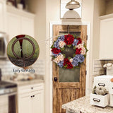 Autumn Hydrangea Wreath Fall Decoration for Door - 24"