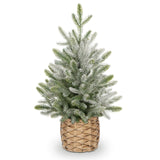 Artifical Christmas Snow Frosted Fir Tree Tabletop Decor