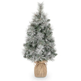Artifical Snow Frosted Christmas Tree for Home Decor - 24“