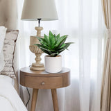 Artificial Agave Succulent Plants Potted with White Pot for Desk