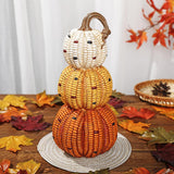 Fall Stacked Resin Corn Pumpkin Decoration – 10.6"